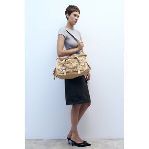 ZARA POCKET TOTE BAG